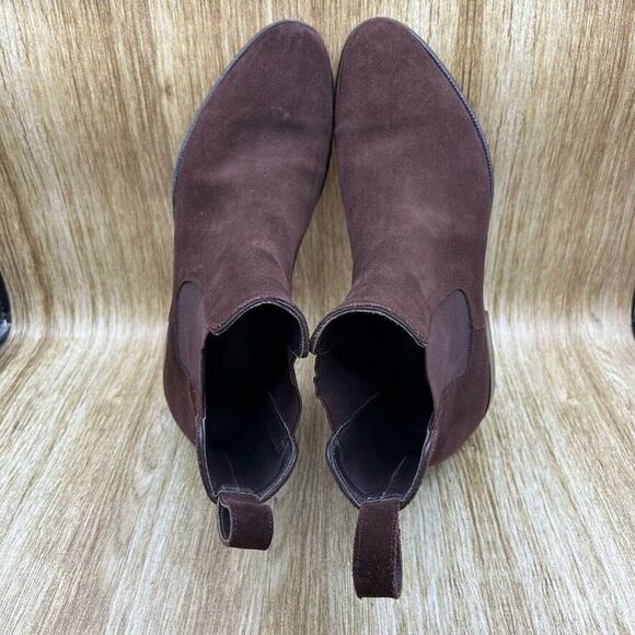 Fugashin Pour‎ Story Et Fall Chelsea Boots Men's Size 9 EU 42 Brown Suede Shoes - Picture 6 of 10